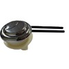 Toilet Tank Lid Chromed Dual Flush Top Button 48 mm
