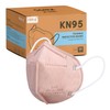 KN95 Face Mask 50 PCS, Individually Wrapped, 5 Ply Pink