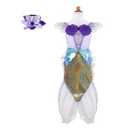 Great Pretenders Mermaid Dress, Blue/Lilac, Size 5-6, Dress-Up Play