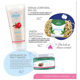 Jabón Exfoliante Corporal Sheló Nabel con Algas y Sábila                                                                                              