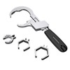 Bathroom Wrench Set Aluminum Alloy Adjustable Large Opening Arc Teethed