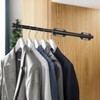 12" Valet Rod for Closet Pull Out, Adjustable extending closet