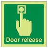V Safety 22021AF-G Glow In The Dark Door Release Sign