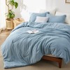 Bedsure King Size Comforter Set - Storm Blue Soft Bedding