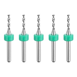 sourcing map PCB Drill Bits 1.85mm Tungsten Carbide Rotary Tool Jewelry CNC Engraving Print Circuit Board Micro Drill Bits 1/8 Inch Shank 5 Pcs