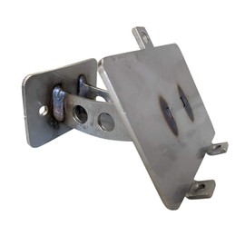 Digital Thermometer Holder - Universal BBQ Controller Mount Grill Accessory (Steel - Flat Base)