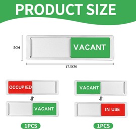 2 Piece Used Status Sign Magnets, Vacant Usage Sign, Suitable For Bathroom, Bathroom, Home, Office