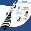 Contiup Cooking Fish Spatula,Nylon Square Slotted Egg Spatula Turner with