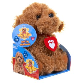 Waffle the Wonder Dog 539 3401 Soft Toy with Sound, Brown, 15 x 15 x 25 cm