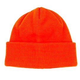 yokoamiMADE IN JAPAN Knit Hat, Watch Beanie, Made in Japan, All Seasons, Lightweight, Stretchable, Women's, Men's, NEON ORANGE