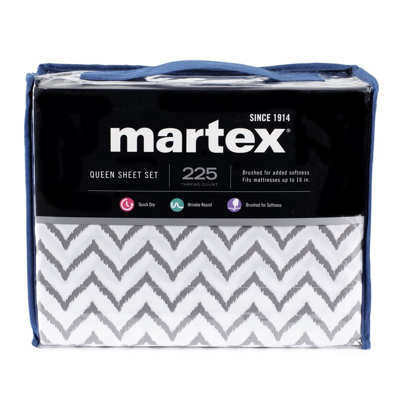Martex 225 Thread Count Cotton Rich 3 Piece Twin Bed