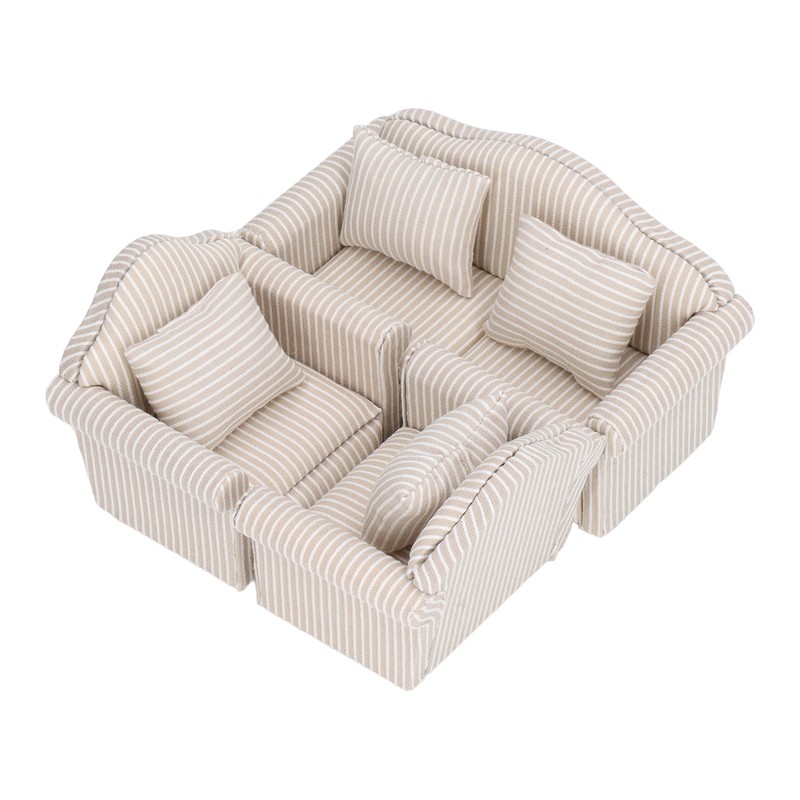 1:12 Scale Dollhouse Sofa Hand Crafted High Simulation Miniature Sofa