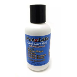 Petzlife Natural Oral Care Gel with Salmon Oil for Dogs Dental Health, 118ml