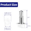 Etauwe #10 x 3/4" Hex Washer Head Self Tapping Screws,