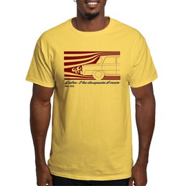 CafePress Alfa Romeo Giulia: L'ha Diseg Light T Shirt Men's Traditional Fit Light Casual T Shirt Yellow