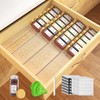 Spice Drawer Organizer with 24 Spice Jars, 355 Spice Labels,