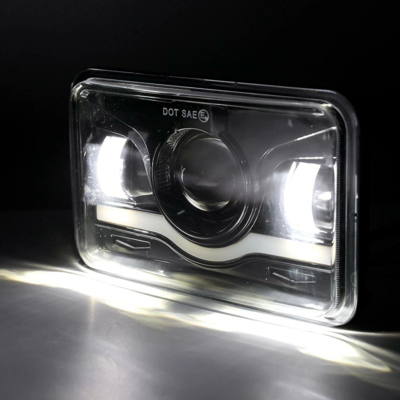 mayello 4PCS 4x6" LED Headlights Hi/Lo for 1980-1988 Oldsmobile Cutlass