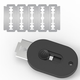 FCXJTU Extractable & Magnetic Bread Lame Dough Scoring Tool, Bread Scoring Knife, Professional Sourdough Scoring Tool for Bread Bakers, Bread Making Tools with 5 Razor Blades (Black)