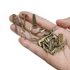 Loutas bowdee 100 Pcs Bronze Color Tool Miniature Figurines Mini