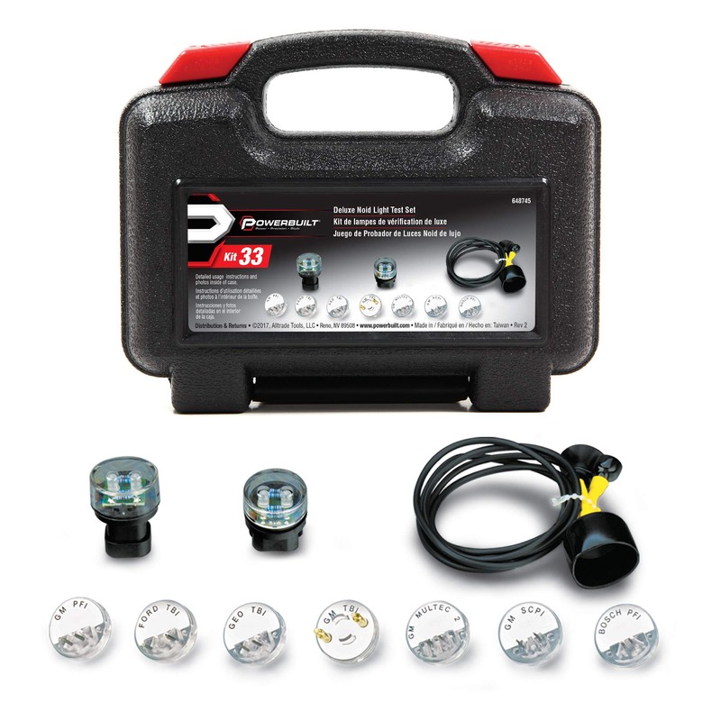 Powerbuilt Deluxe Fuel Injection Test Noid Light Tool Set, Kit