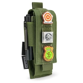TACTICAL GEEK EXT8 EDC Belt Organiser, Molle Multitool Sheath, EDC Bags Organiser for Backpack, Small Tool Organiser Bag, Accessories for Daily Use, Green