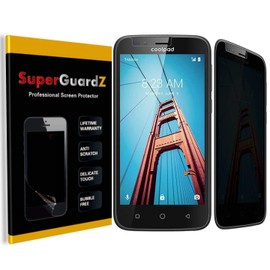 for Coolpad Defiant Screen Protector [Privacy Anti-Spy], SuperGuardZ, Anti-Glare, Anti-Scratch, Anti-Bubble [Lifetime Replacement] + 2 Stylus Pen