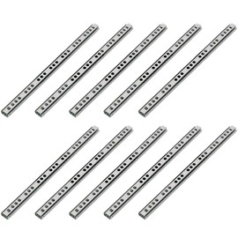 Mdurian 10 x 11 Inch Telescopic Rails, High Drawer Runners, Partial Extension, Roller Extension, Ball Guide, 278 mm Length, Kitchen, Cabinet, Desk, Capacity 100 LB, Silver, Side Mounting, Steel