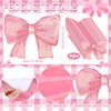 Tinlade 50 Pack Disposable Bow Placemats Coquette Bow Table Mats
