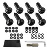 YALOK Anti Theft License Plate Screws Kits- Rustproof Stainless Steel