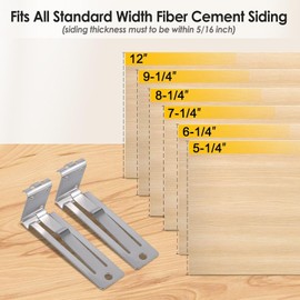 BFVV 5/16-Inch Fiber Cement Siding Mounting Tool - 2 Pack 1-1/4-Inch Overlap Gauge for Vinyl, Wood & Hardie Board Installation