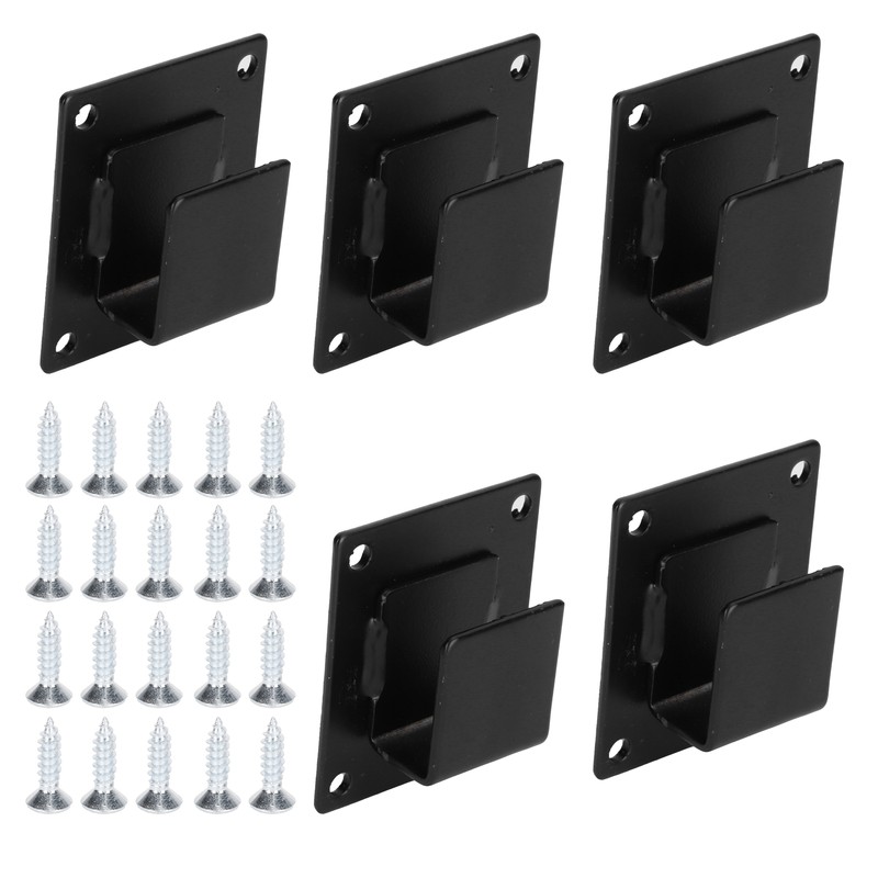 5pcs Wall Shelf Mount Bracket Display Shelf Hook Hanger Rack