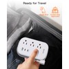 USB C Travel Power Strip, BESHON Ultra Flat Extension Cord,