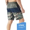 TEX2FIT 2-Pack Men's Swim Shorts with Pockets, Quick Dry Swim
