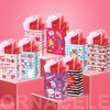 ORNACELE 24pcs Valentine’s Day Gift Bags with 24 sheet Red