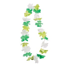 Fun Express St. Patrick's Day Flower Leis (50) Green and White Leis - 50 Pieces