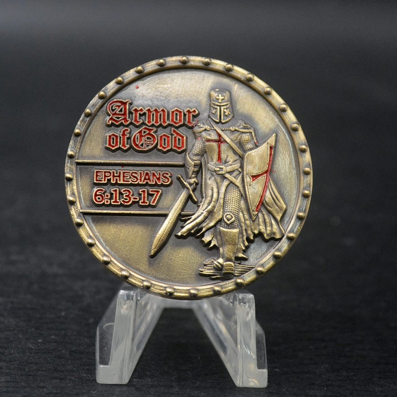 Joygulls Put On The Whole Armor of God Challenge Coin