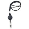 Customcard ltd® Black Lanyard Retractable Lanyard Pull Badge Reel