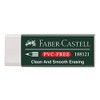 Faber-Castell 188121 Eraser 7081 N PVC-Free, Plastic (5 Erasers, White)
