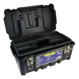 Surtek Caja de herramientas plástica 17'' con broches surtek CPS17