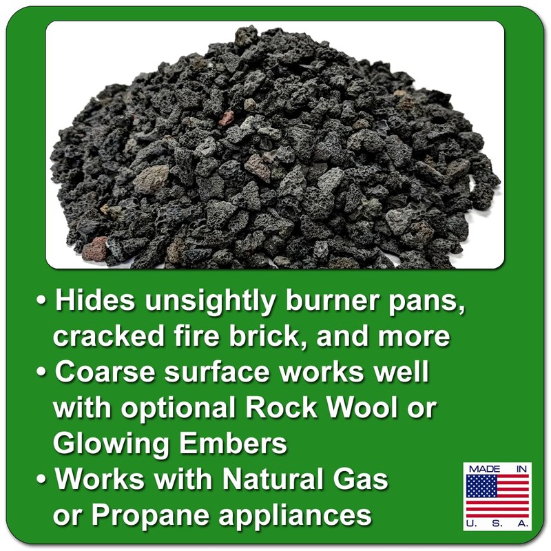 Midwest Hearth Natural Lava Rock Granules for Gas Log Sets