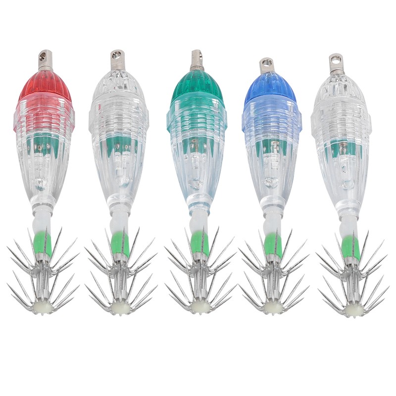 LED Underwater Fishing Lure Light Deep Drop Shape Waterproof Flashing