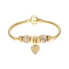 RIMAYZI 14K Gold Plated Charm Bracelet for Women, Women's Charm