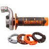 Motoparts Motorcycle Quick Short Throttle Aluminium and Plastic with Handles by Domino KRK EVO Orange