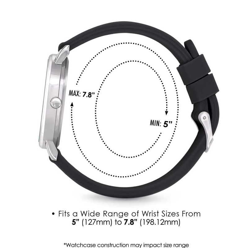 Speidel Replacement Scrub Silicone Watchband for Nurses, Doctors, Students in