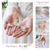 Unicra Bride Wedding Flower Hair Pins Bridal Pearl Hair Piece