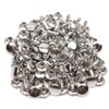 100 Pcs Leather Rivets, 6mm x 10mm Double Cap Rivets