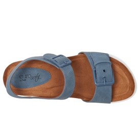 Eurosoft Women's Glinda Flat Sandal, Azanti Blue, 9