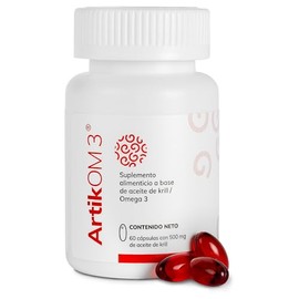 ArtikOM3 | Aceite de krill antártico puro | Omega 3 EPA, DHA | Apoyo Cardiovascular, Articular y Antioxidante | Alta Absorción | 60 Cápsulas
