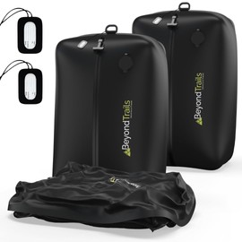 BeyondTrails 2 Pack Vacuum Compression Packing Cubes for Clothes | Travel Bag | Vacuum Storage Bags | Suitcase Travel Accessories Packing Organiser | Plane Essentials | Luggage Gear