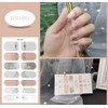 Glitter Christmas Nail Polish Strips Luxury Snowflake Color Nail Wraps